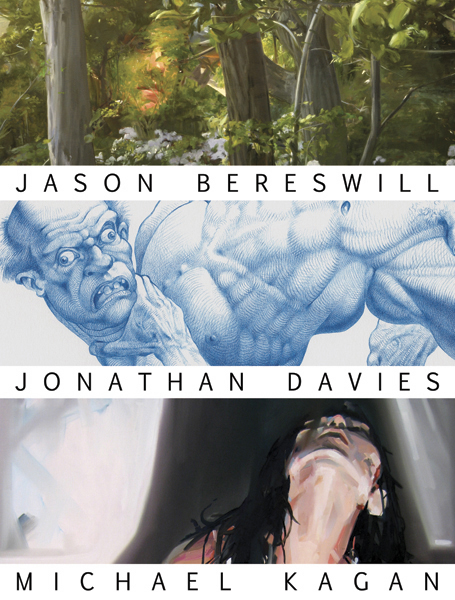 Artworks by Jason Bereswill, Jopnathan Davies, and Michael Kagan