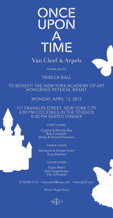 Tribeca Ball 2015 Evite