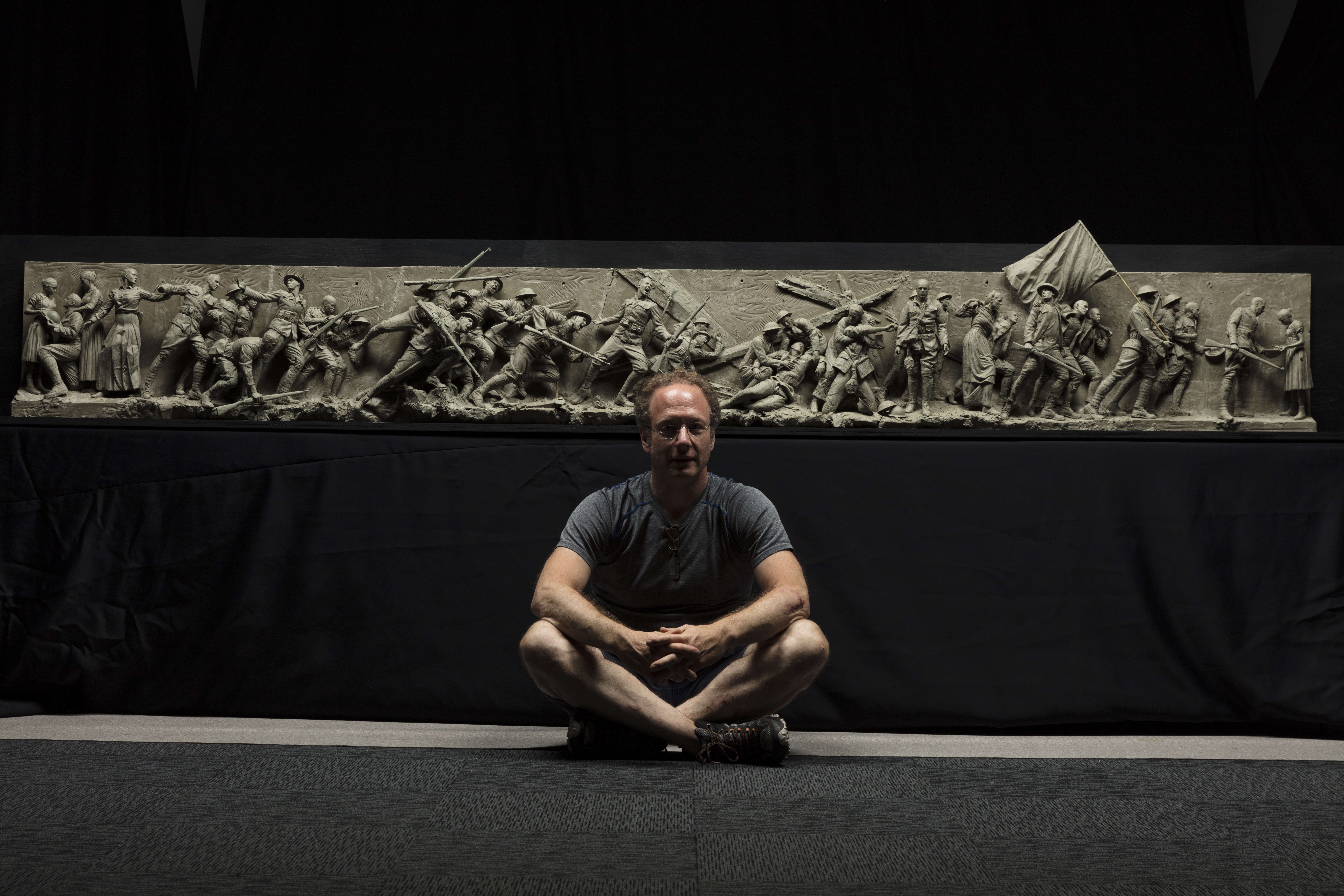 Sculptor designs national World War I memorial in his Bronx studio