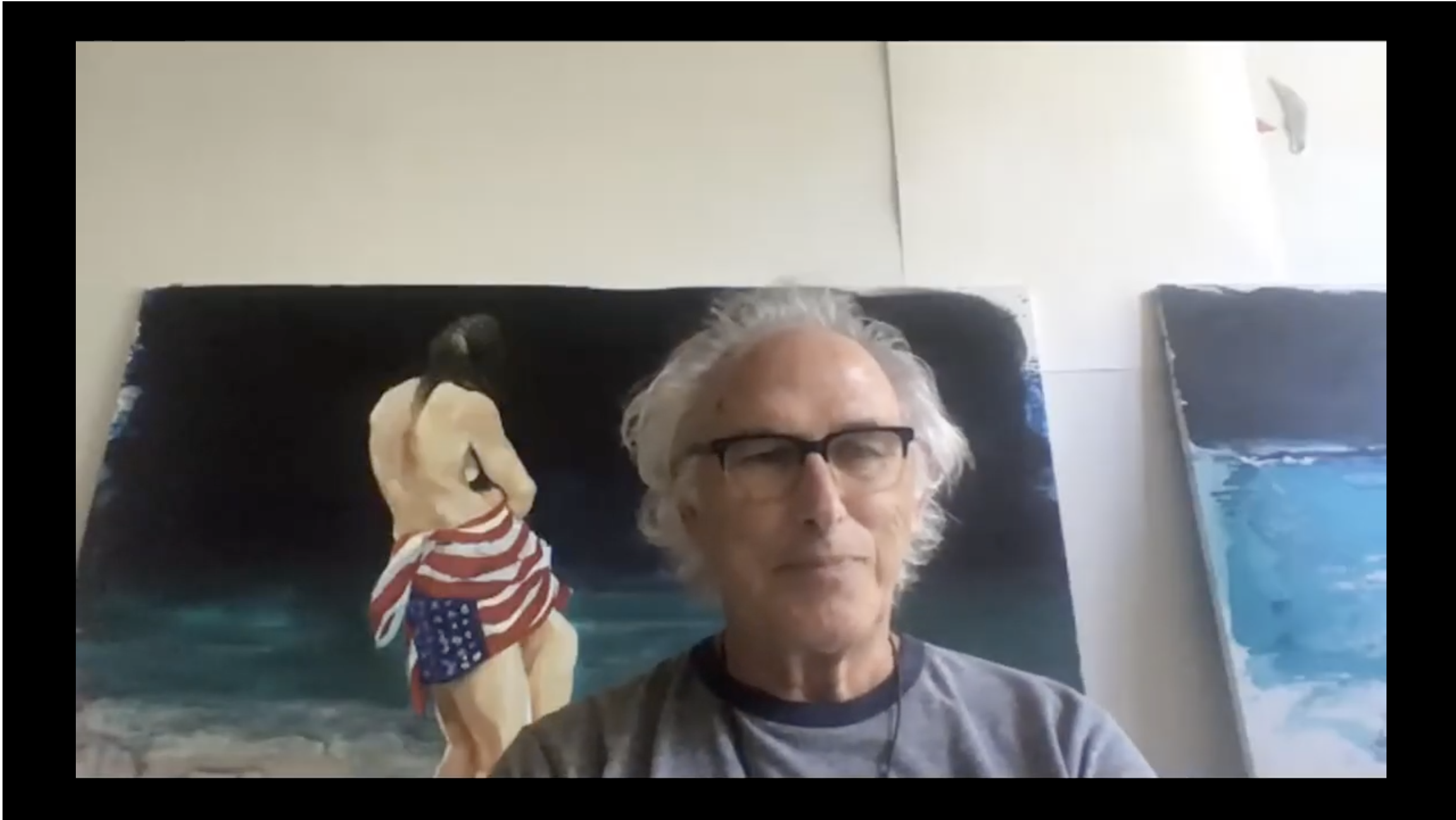 Eric Fischl with Phyllis Tuchman