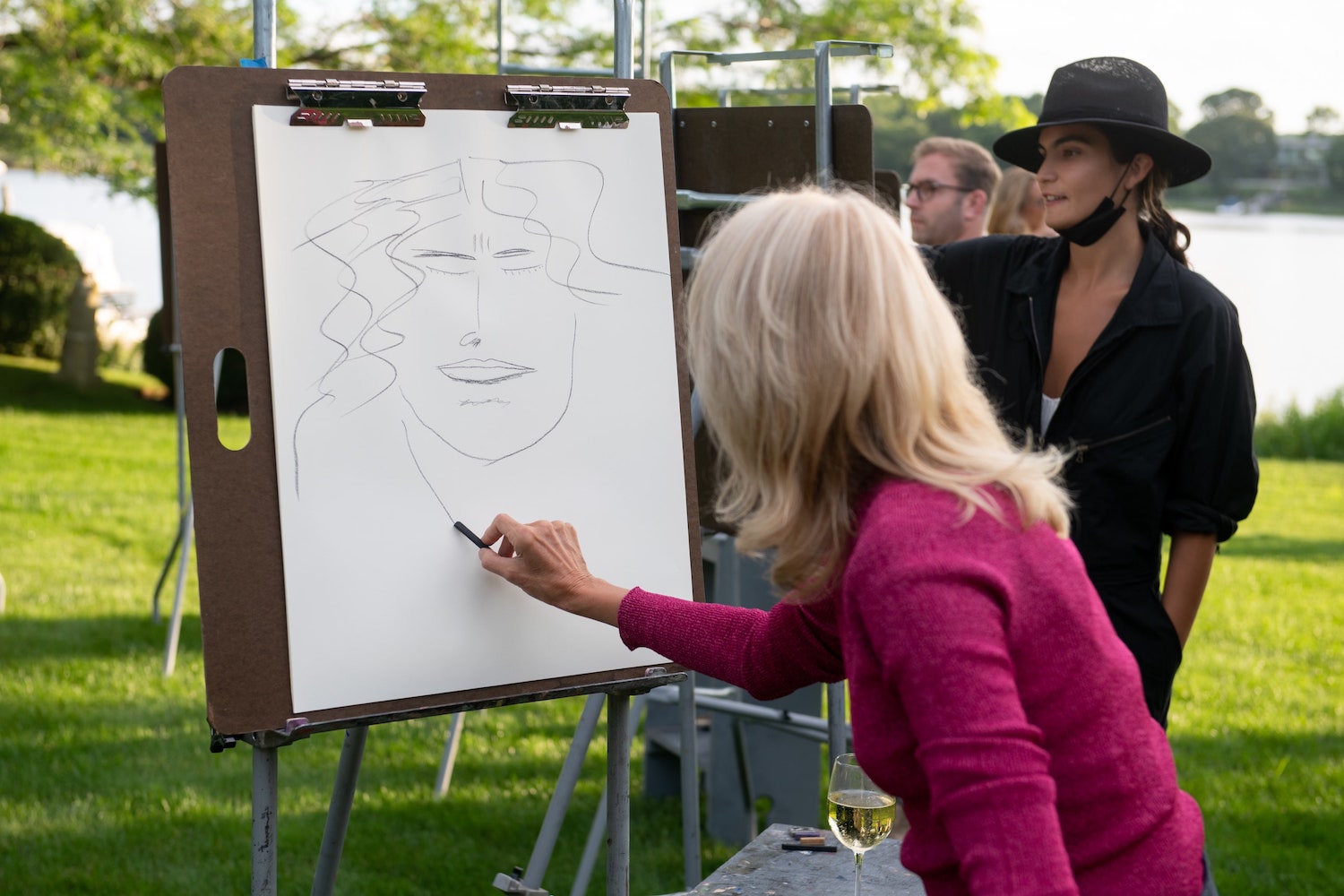 Hamptons Drawing Party in Vogue 