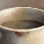 Sipped, by Carly Kate Andrew, 2026, oil on panel
