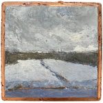 Untitled, by Katie Hemmer, 2020, encaustic on panel