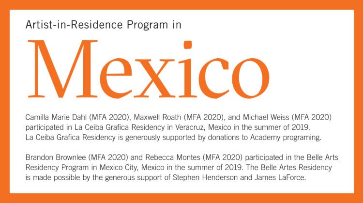 2019 Mexico Residency Exhibition