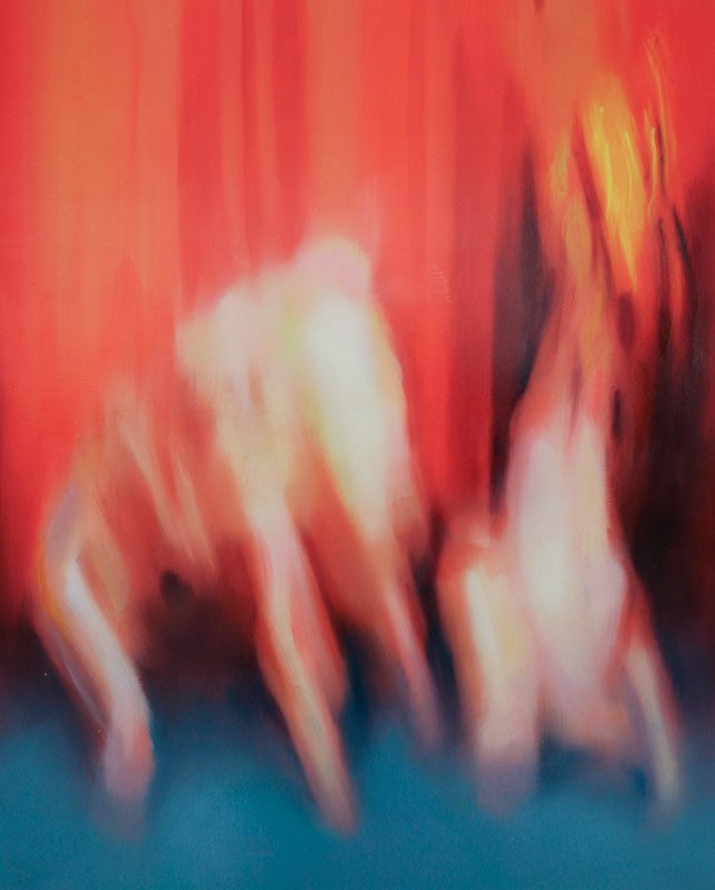 Red Room 4, by Sean Hyland, 2012, Oil on cradled panel