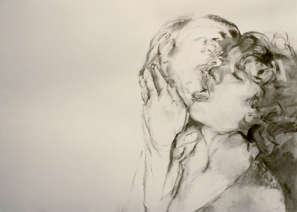 Untitled, by Megan Ewert, 2013, Charcoal on paper