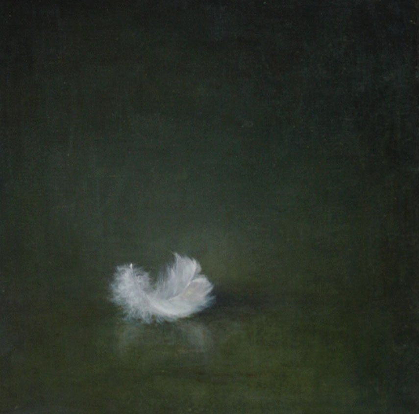 Fallen Feather, by Kristy Gordon, 2012, Oil on linen