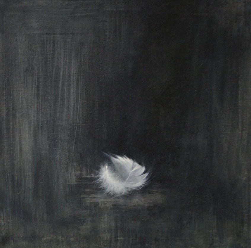 Fallen Feather II, by Kristy Gordon, 2002, Oil on linen