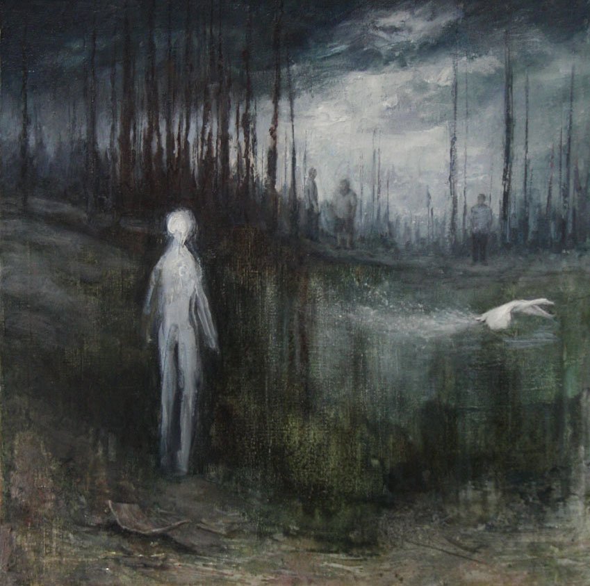 They're talking About My Death, by Kristy Gordon, 2012, Oil on linen