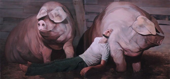 Inheritance II, by Nicholas Sanchez, 2012, Oil on linen