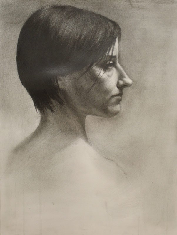 Portrait of Abby Watson, by Evan Kitson, 2012, Graphite on paper