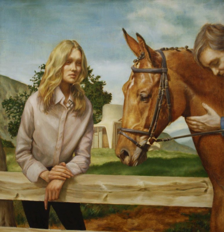 Horsemanship, by Gary Murphy, 2012, Oil on linen