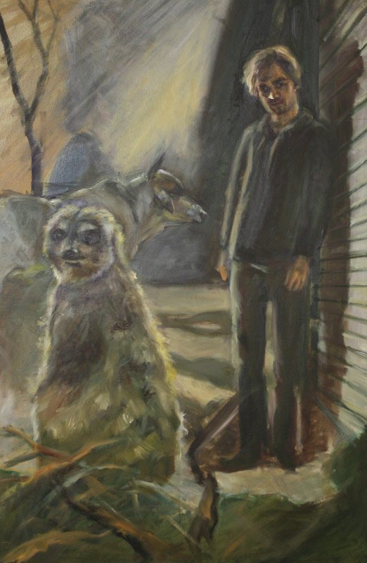 Meerkat, by Rami Baglio, 2012, Oil on canvas