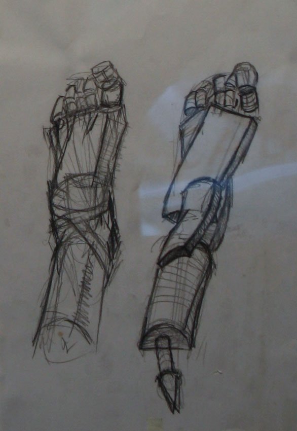 Foot, by Cory Dixon, 2012, Graphite on paper