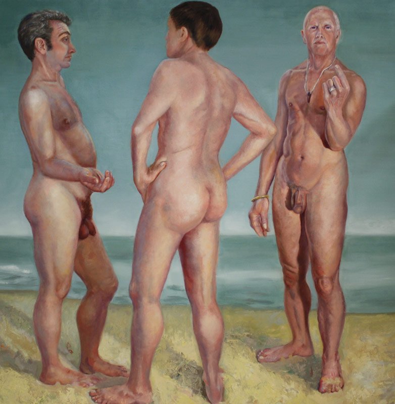 The Three Graces, by Linda Andrei, 2012, Oil on linen