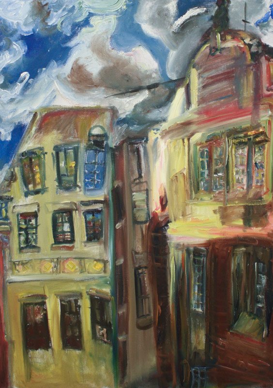 Inner City, by Jessica Brodsky, 2012, Oil on linen
