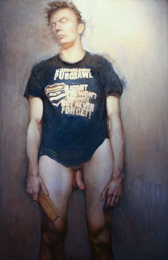 Pub Crawl, by Cory Dixon, 2013, Oil on linen