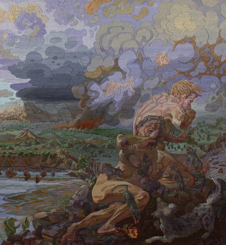 Expulsion from Paradise, by Alexandra Finkelchtein, 2011, Oil on canvas