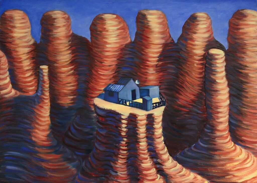 Homestead, by Sarah Beatty, 2012, Oil on canvas