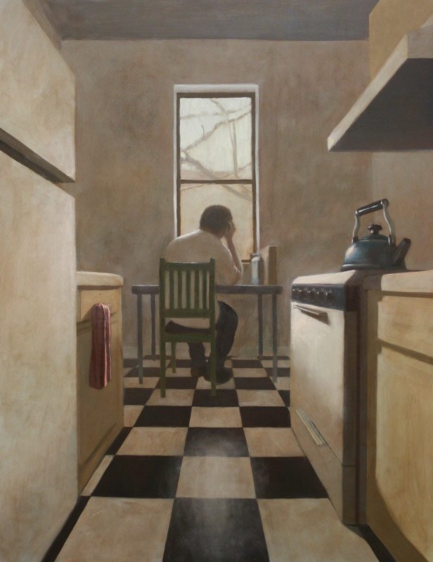 The Next Morning, by Miguel L. Carter-Fisher, 2012, Oil on panel