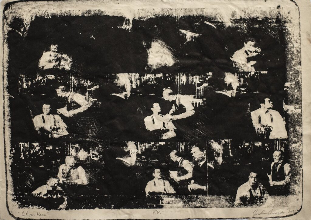 Citizen Kane, by Jordan Acosta, 2021, lithograph on paper