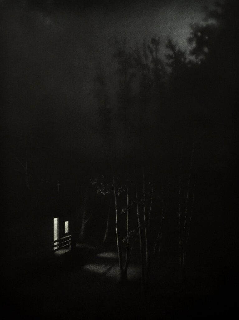 Untitled 000105, by James Adelman, 2015, Charcoal on paper
