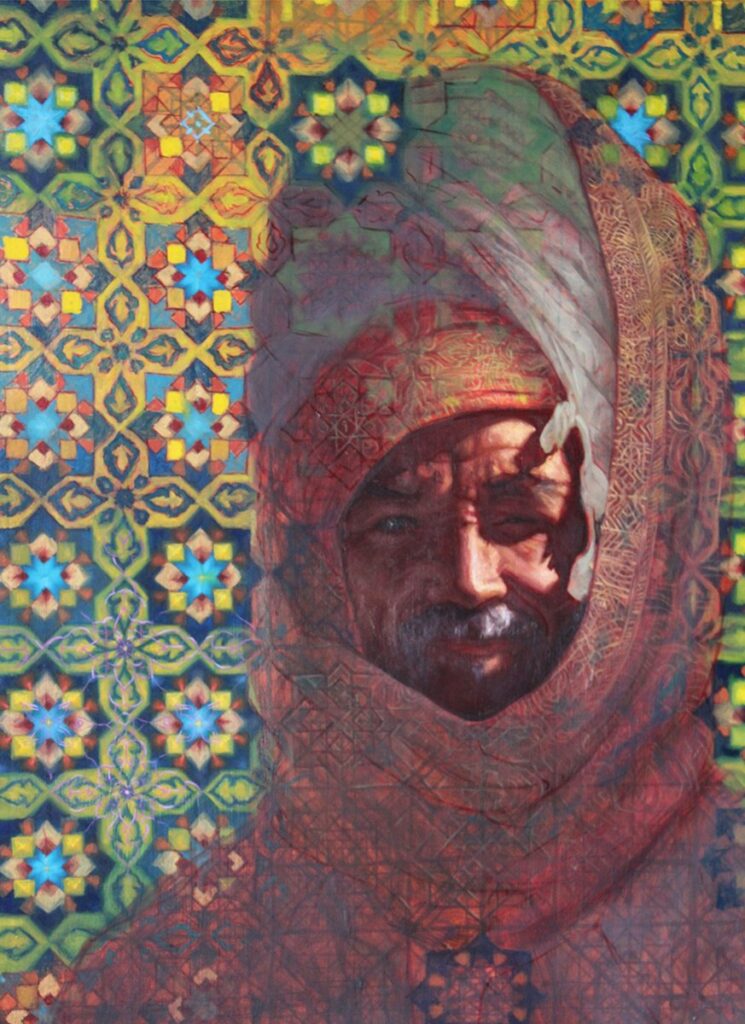 Untitled, by Asem M. Ahmed, 2022, oil on canvas