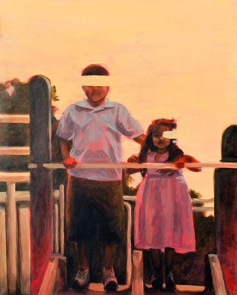 I Used to Know You, by Delzy Alarcon, 2020, acrylic on canvas paper