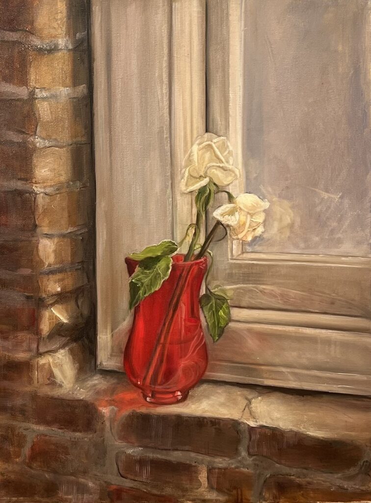 Still Life, by Haneen Alkenany, 2022, oil on canvas