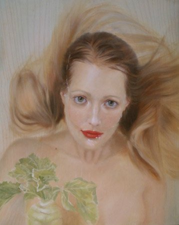50% Water, by Elina Anatole, 2011, Oil on wood