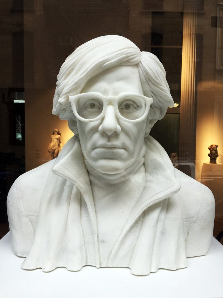 Andy Warhol, by Precision Stone Inc, Clay Model: John O’Reilly, Programming and Milling: Miles Driscoll, Precision Stone Inc