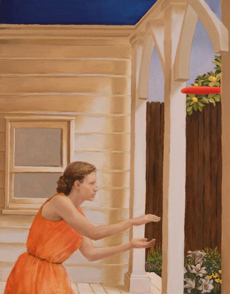 Atlanta Arden-Miller, Annunciation, by Atalanta Arden-Miller, 2017, Oil on panel