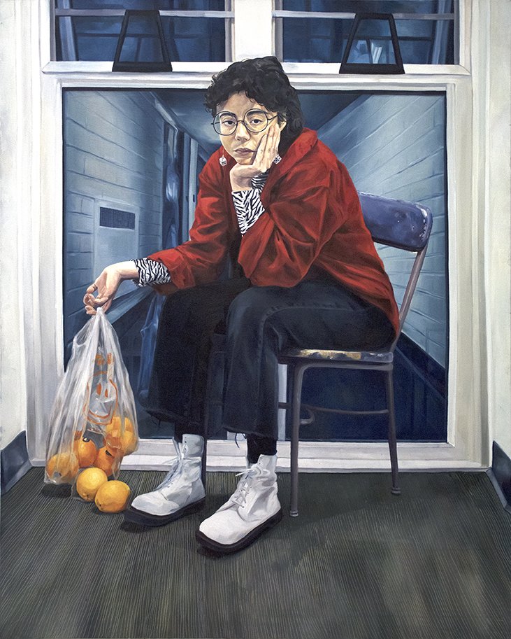 Oranges, by Cassidy Argo, 2018, oil on canvas