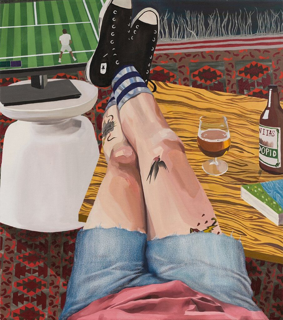 Wimbledon '17, by Davis Arney, 2017, oil on canvas