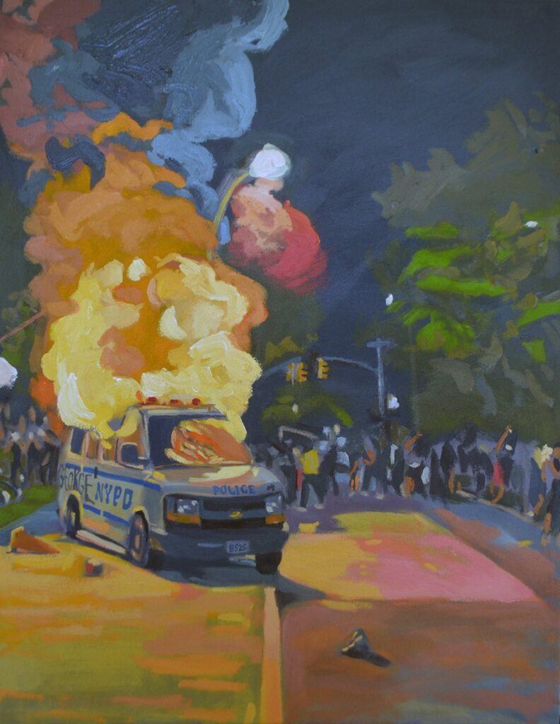May 29th, by Eddie Arroyo, 2020, acrylic on canvas