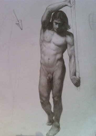 Mike from Life, by James Arrufat, 2010, Graphite on paper