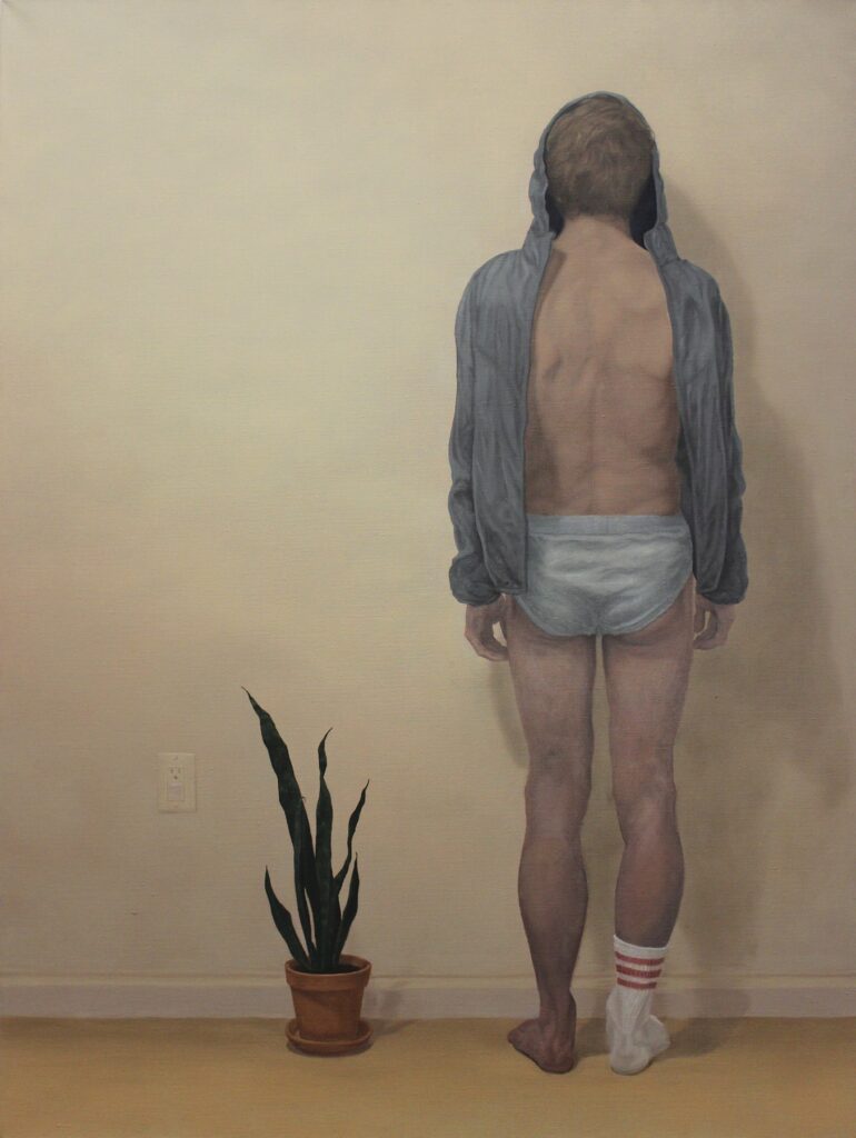 Ready for Anything, by Walker Augustyniak, 2018, oil on linen