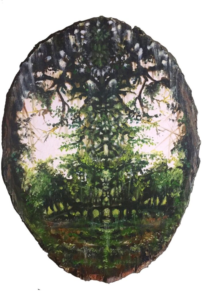 Aya Soultree II, by Sofia Bachvarova, 2017, Oil on wood