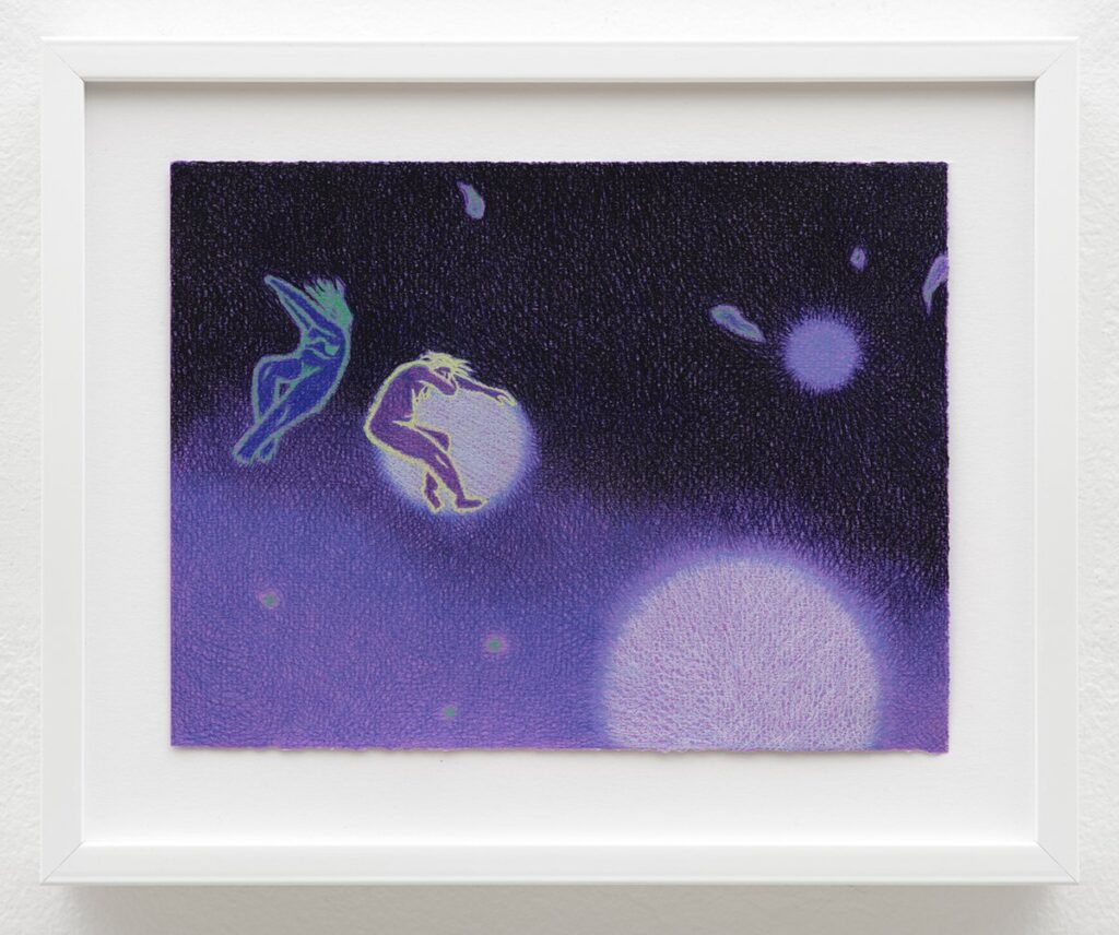 Lunar, by Lydia Baker, 2021, pencil on paper