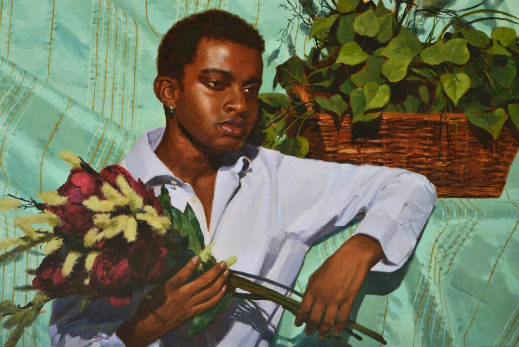 Zakye, by Piper Bangs, 2019, oil on linen