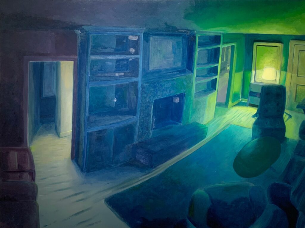 06:51:15 AM 22 Feb, by Toni Barnes, 2019, oil on canvas