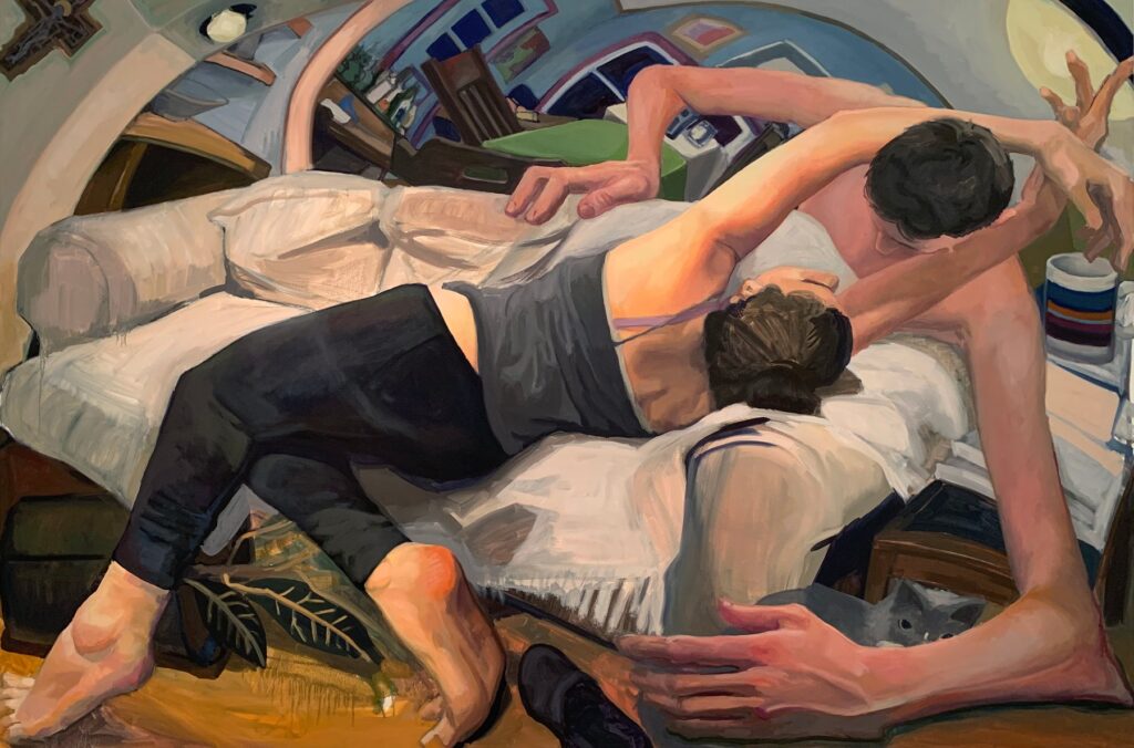 Vicosity, by Antonia Barolini, 2019, oil on canvas
