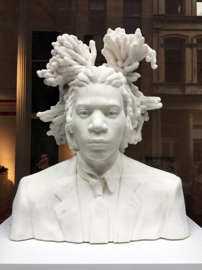 Jean-Michel Basquiat, by Precision Stone Inc, Clay Model: John O’Reilly, Programming and Milling: Miles Driscoll, Precision Stone Inc