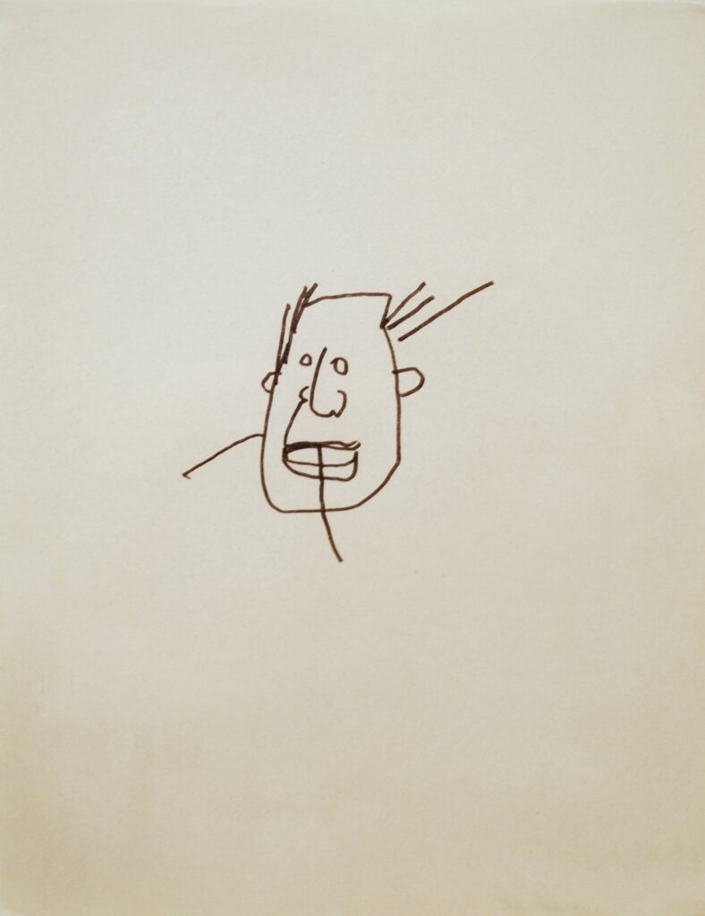 Untitled [Bald-Headed Man], by Jean-Michel Basquiat, 1981