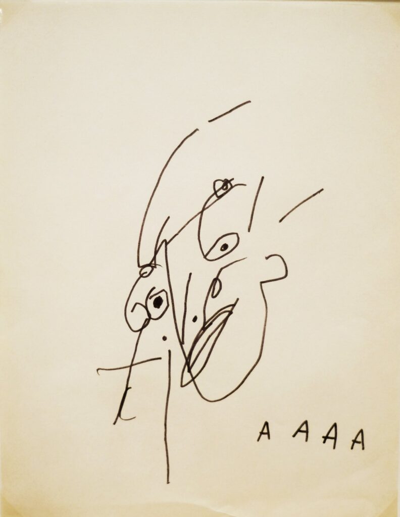 Untitled [Head with AAAA], by Jean-Michel Basquiat, 1981