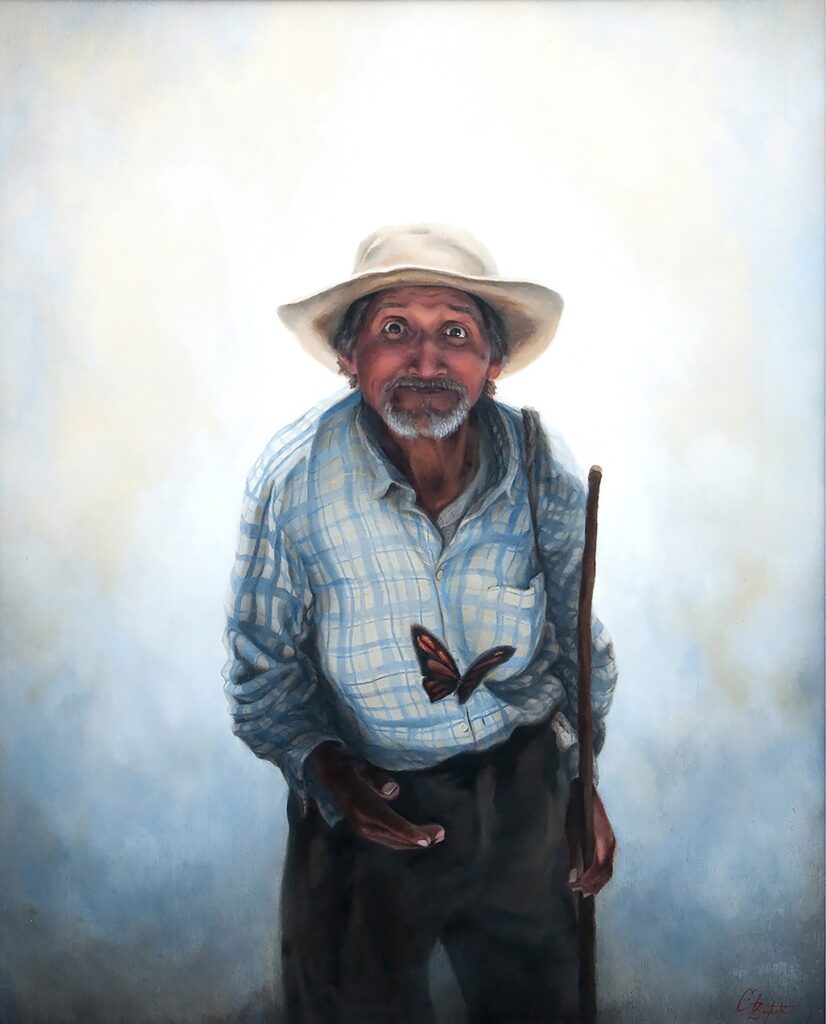 Vamos a Caminar, by Carlos Bautista, 2018, oil on canvas