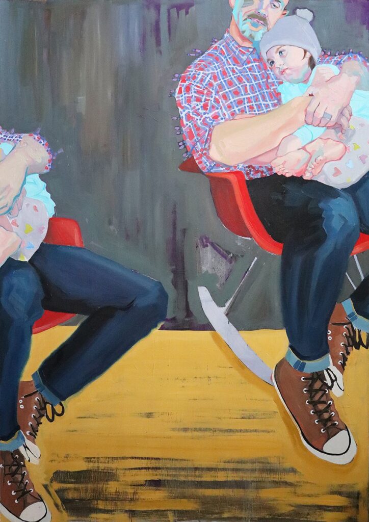 The Youngest, by Pamela Beach, 2024, oil on panel