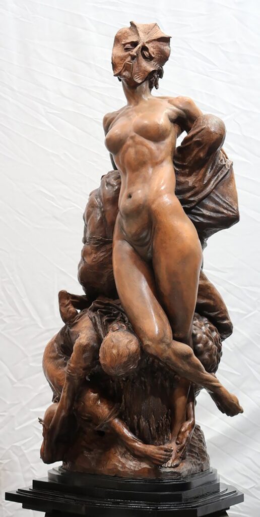 Tyche, by John Belardo, 2020, terracotta