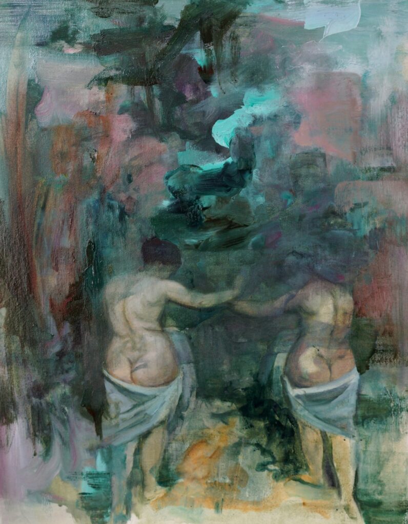 Brothers, by Jessica Benjamin, 2016, Oil on canvas