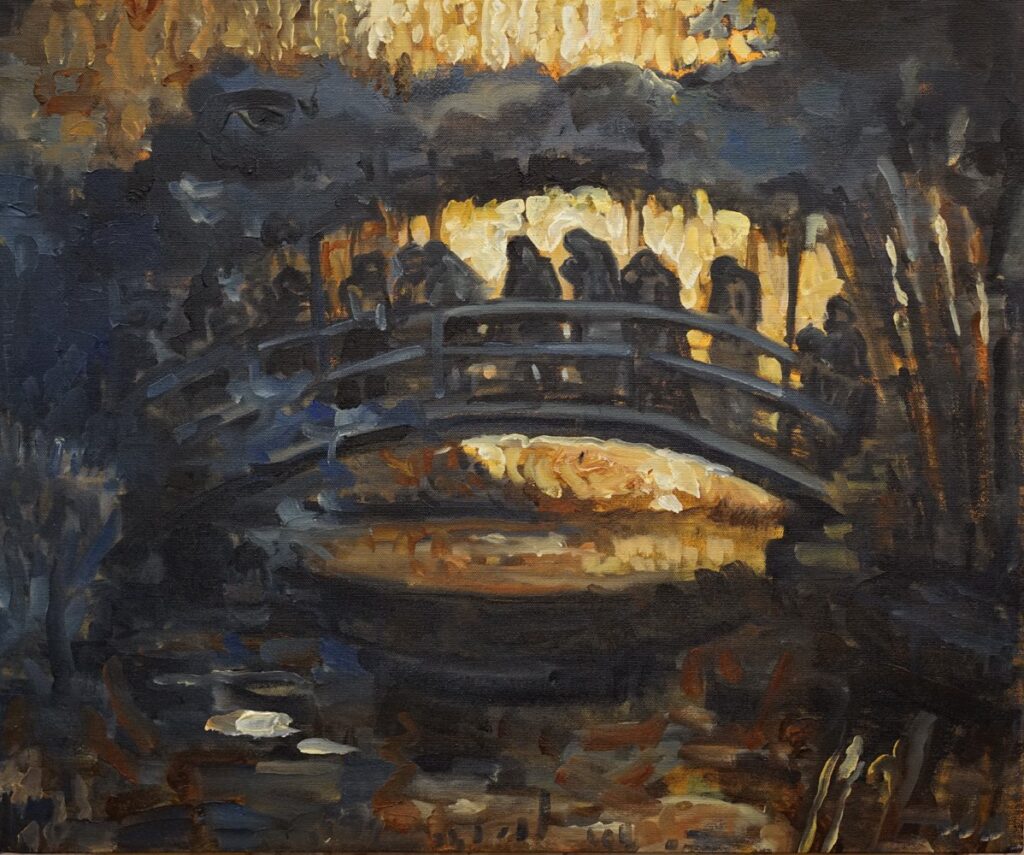 Garden Procession, by Jessica Benjamin, 2013, Oil on canvas